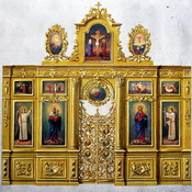 Эскизы для придельных иконостасов Никольского собора в городе Якутске