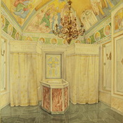 Эскиз к росписи крестильни церкви Ризоположения в Москве
